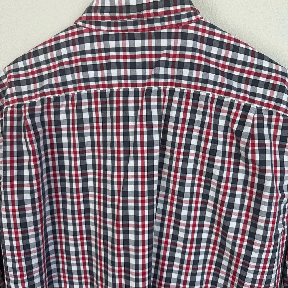 J. Crew Tailored Fit Washed Casual plaid long-sleeve button-down shirt‎